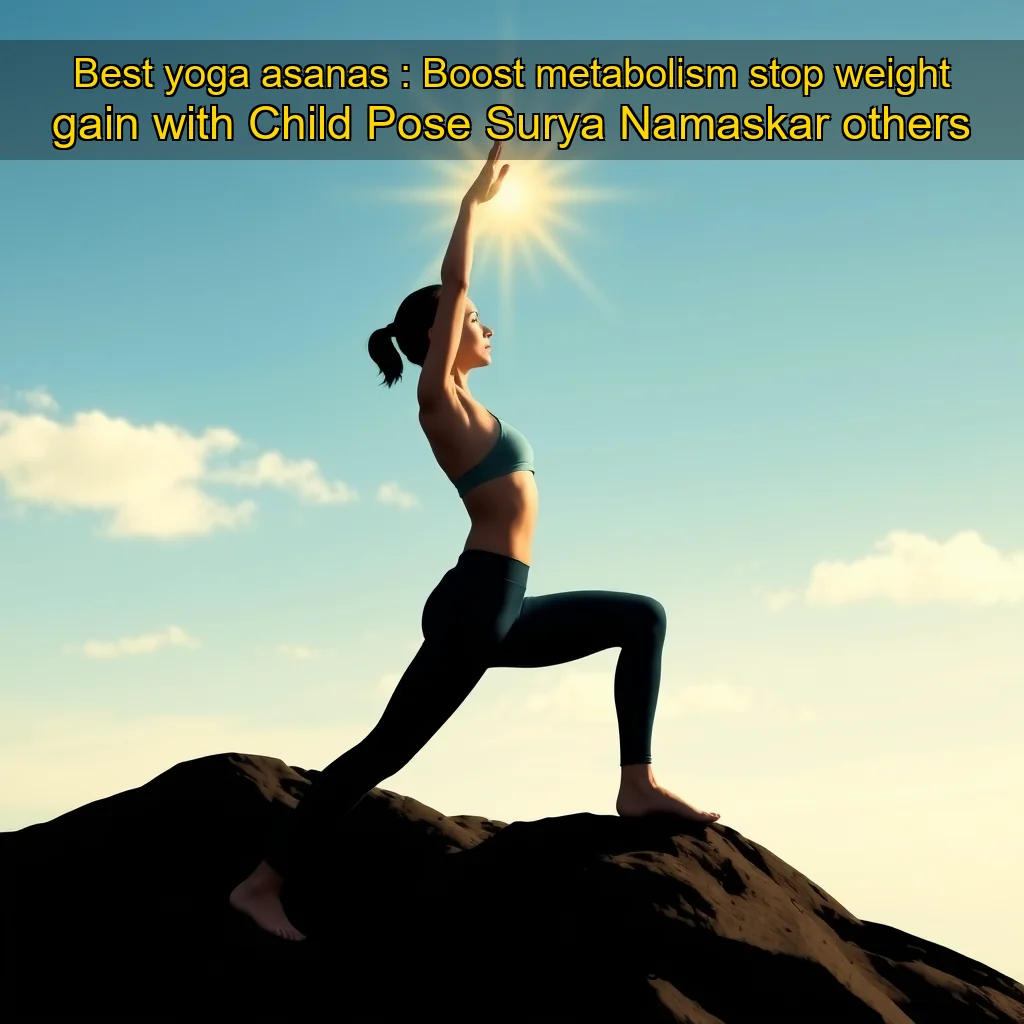 You are currently viewing Best yoga asanas : Boost metabolism  stop weight gain with Child Pose  Surya Namaskar  others