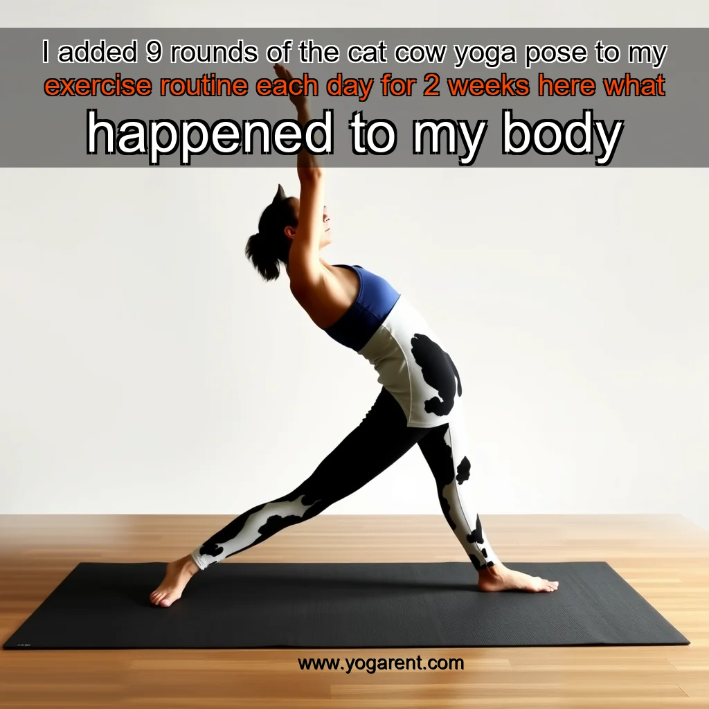 You are currently viewing I added 9 rounds of the cat  cow yoga pose to my exercise routine each day for 2 weeks here what happened to my body