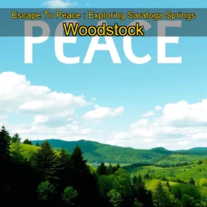 Read more about the article Escape To Peace : Exploring Saratoga Springs  Woodstock