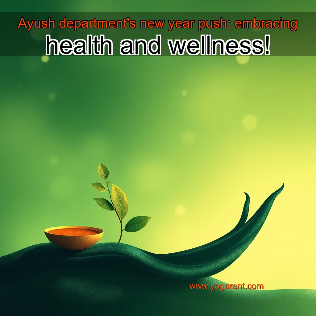 You are currently viewing Ayush department’s new year push: embracing health and wellness!