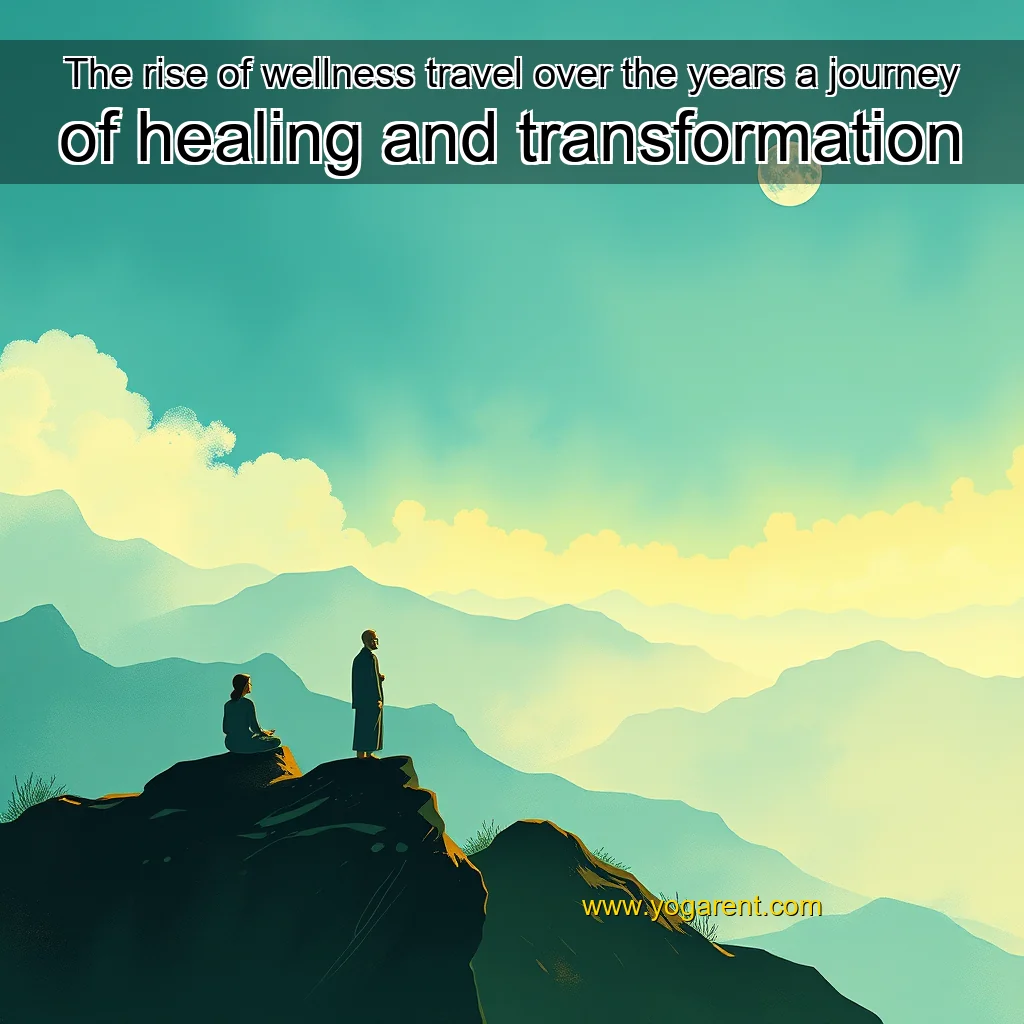 Artistic representation for The rise of wellness travel over the years a journey of healing and transformation