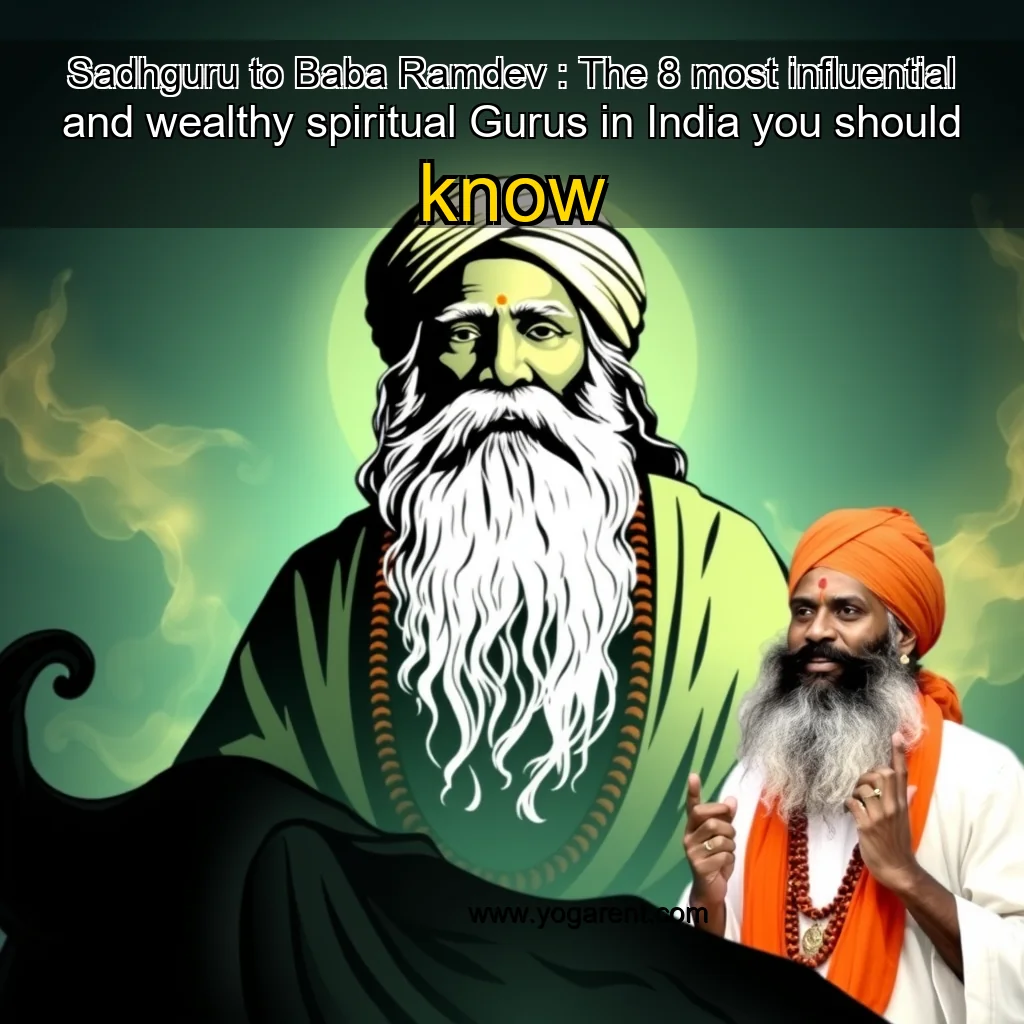 You are currently viewing Sadhguru to Baba Ramdev : The 8 most influential and wealthy spiritual Gurus in India you should know
