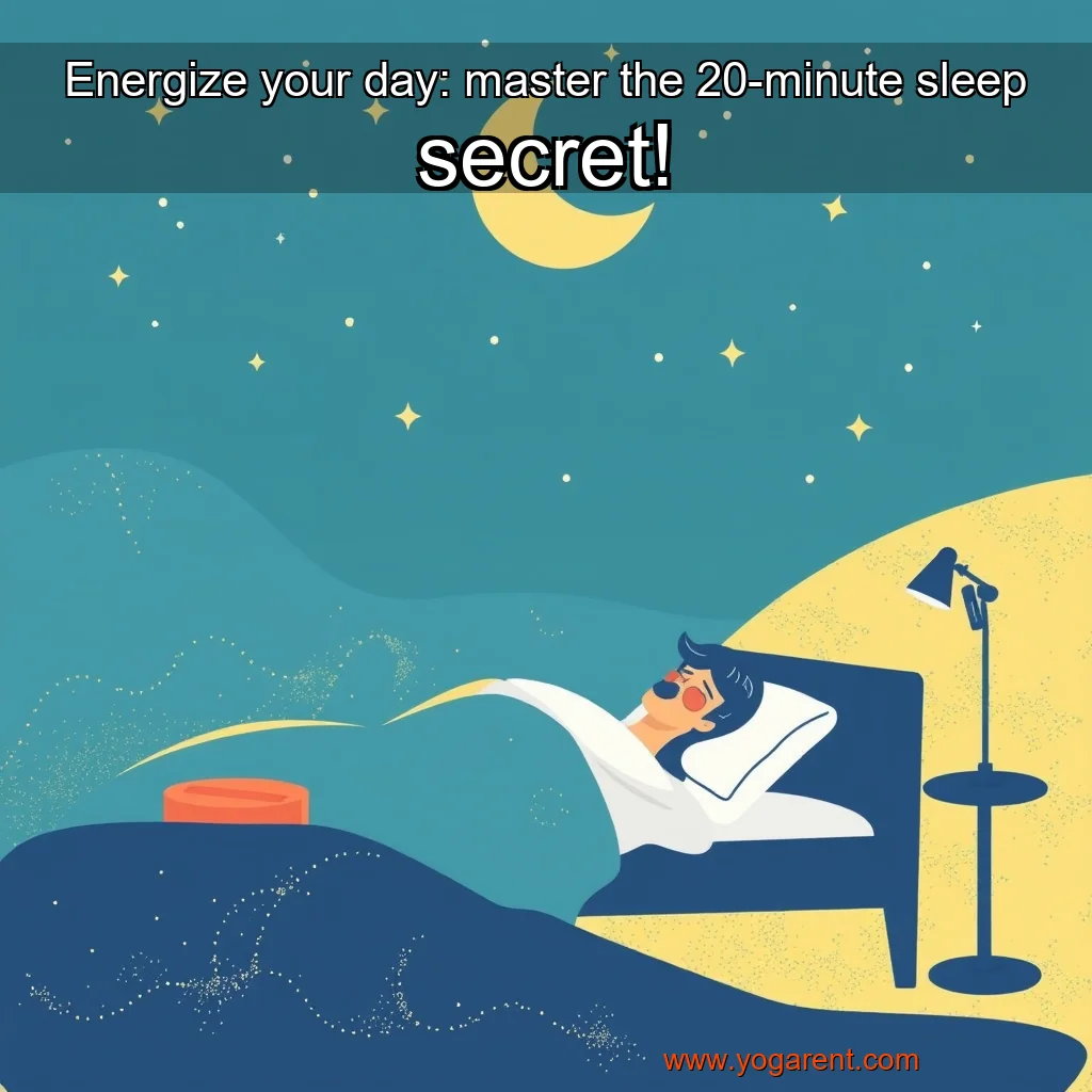 Artistic representation for Energize your day: master the 20-minute sleep secret!