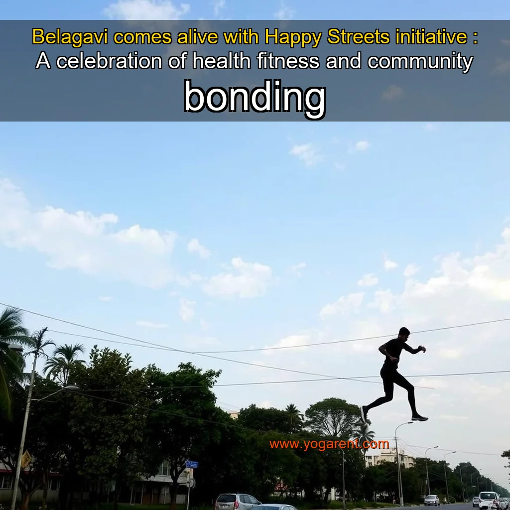 You are currently viewing Belagavi comes alive with Happy Streets initiative : A celebration of health  fitness  and community bonding