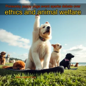 Read more about the article Ponsonby puppy yoga event sparks debate over ethics and animal welfare
