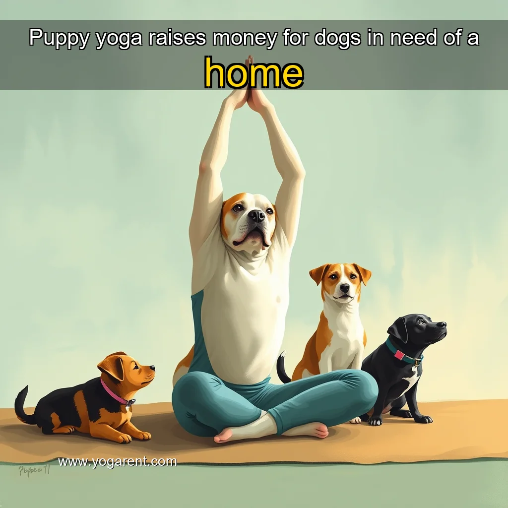 Read more about the article Puppy yoga raises money for dogs in need of a home
