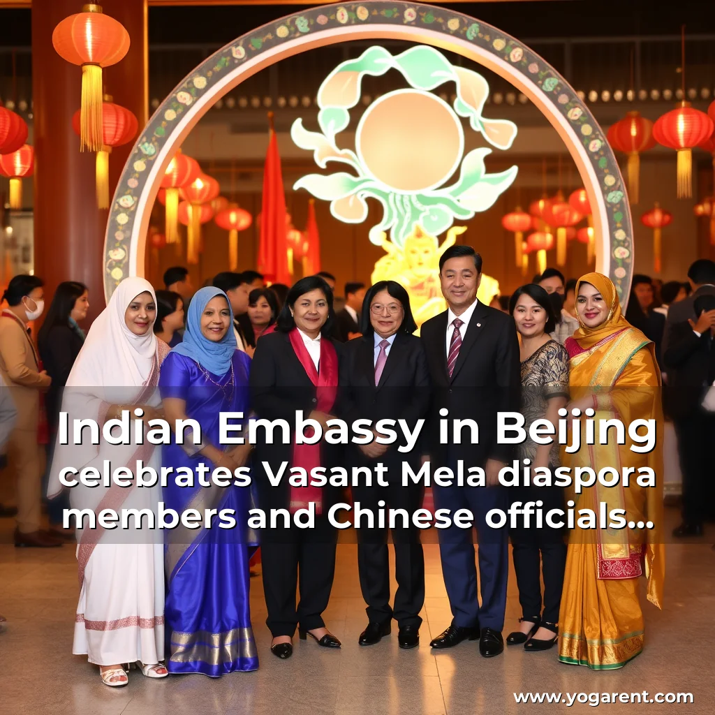 Read more about the article Indian Embassy in Beijing celebrates Vasant Mela  diaspora members and Chinese officials join in