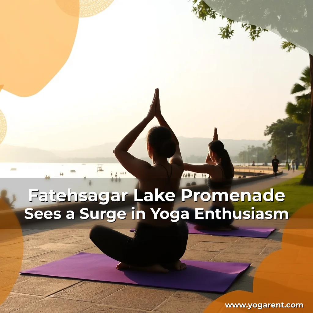 Read more about the article Fatehsagar Lake Promenade Sees a Surge in Yoga Enthusiasm